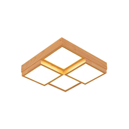 NatureLuxe Wooden Ceiling Lamp - Atmospheric and Modern