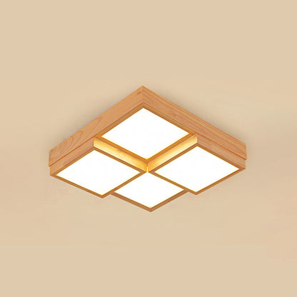 NatureLuxe Wooden Ceiling Lamp - Atmospheric and Modern