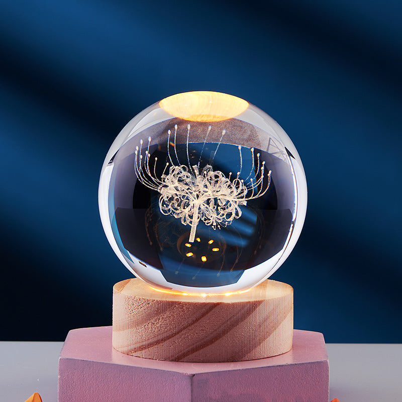 Lampada Notturna LED 3D Crystal Glow