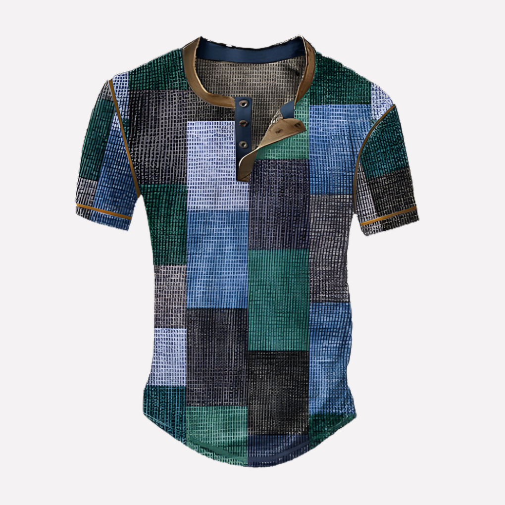 Men's Waffle Knit Casual T-shirt