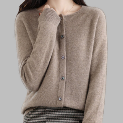 Women's O-neck Cardigan