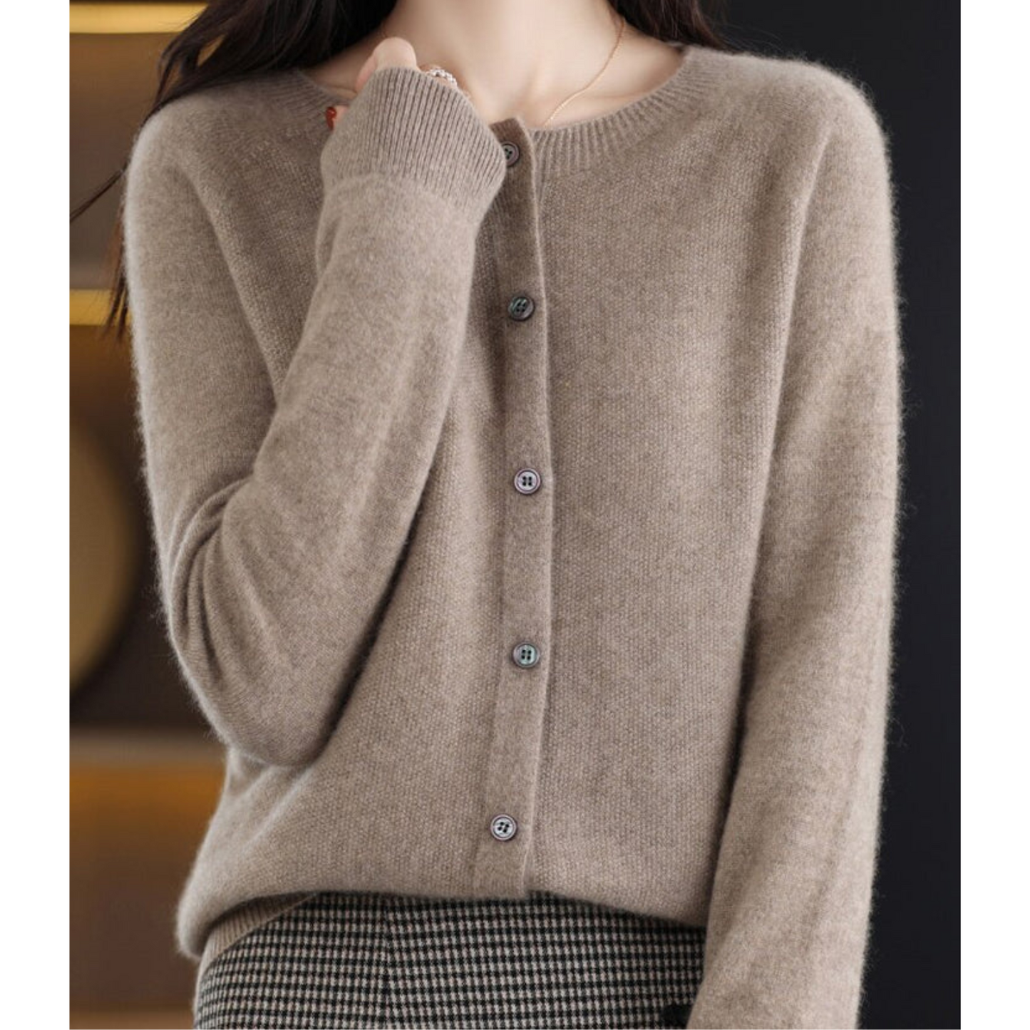 Merino Wool Cashmere Jumper - Marbel