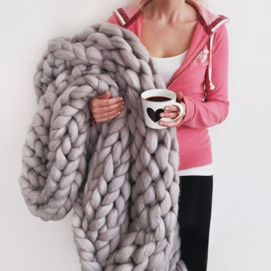 Winterdecke zum Selberstricken