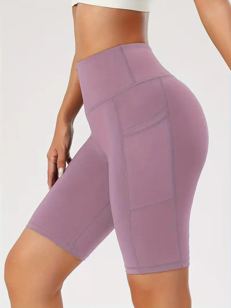 Shorts taille haute coupe slim