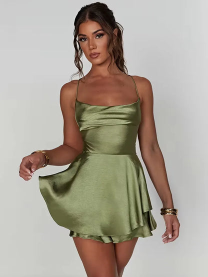 Robe de soirée à bretelles spaghetti
