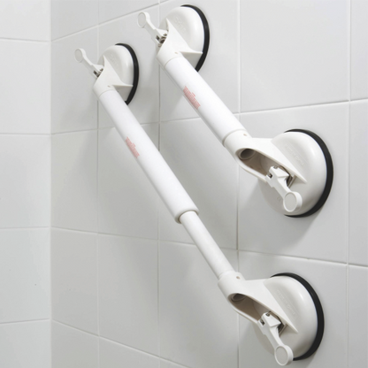Verstellbarer Haltegriff mit Saugnäpfen für Bad und Toilette