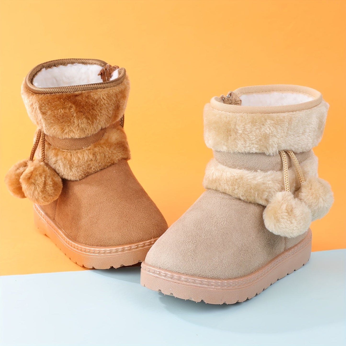 Girls' Snow Warm Fleece Snug Non-Slip Boots - Moby