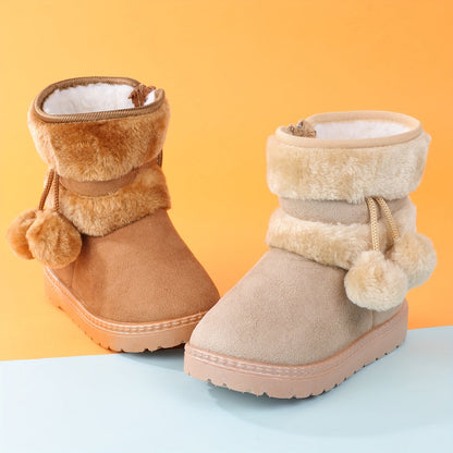 Girls' Snow Warm Fleece Snug Non-Slip Boots - Moby