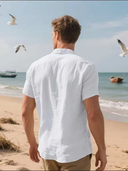 Chemise à manches courtes avec poche poitrine