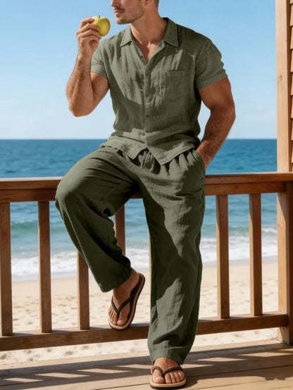 Ensemble de vêtements d'été avec col en V