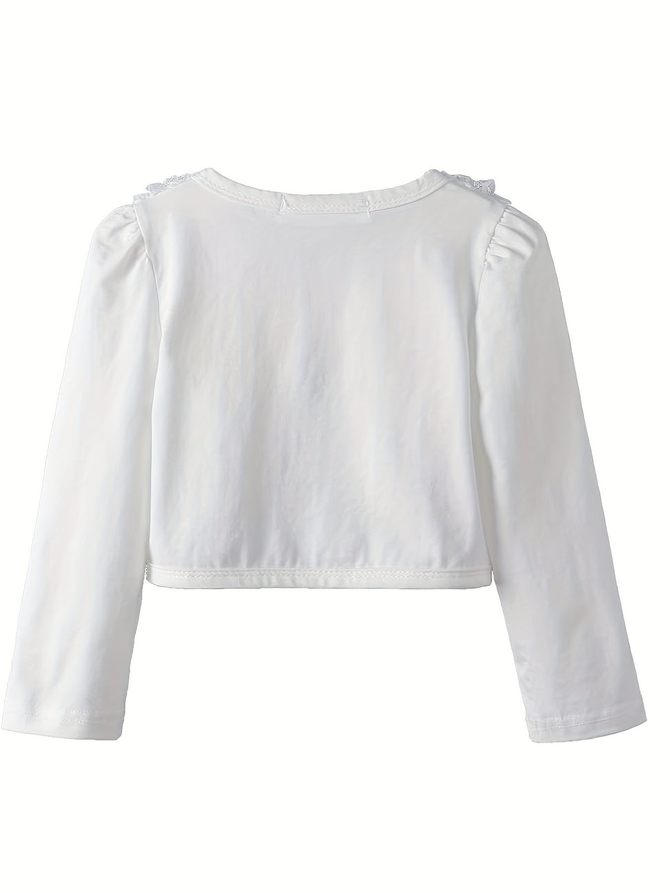 Girls' Cardigan with Lace Detail - Choi