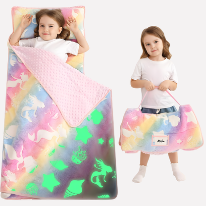 Toddler Nap Mat with Pillow and Blanket