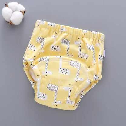 Reusable Baby Nappy Pants with Waterproof 6-Layer Crotch