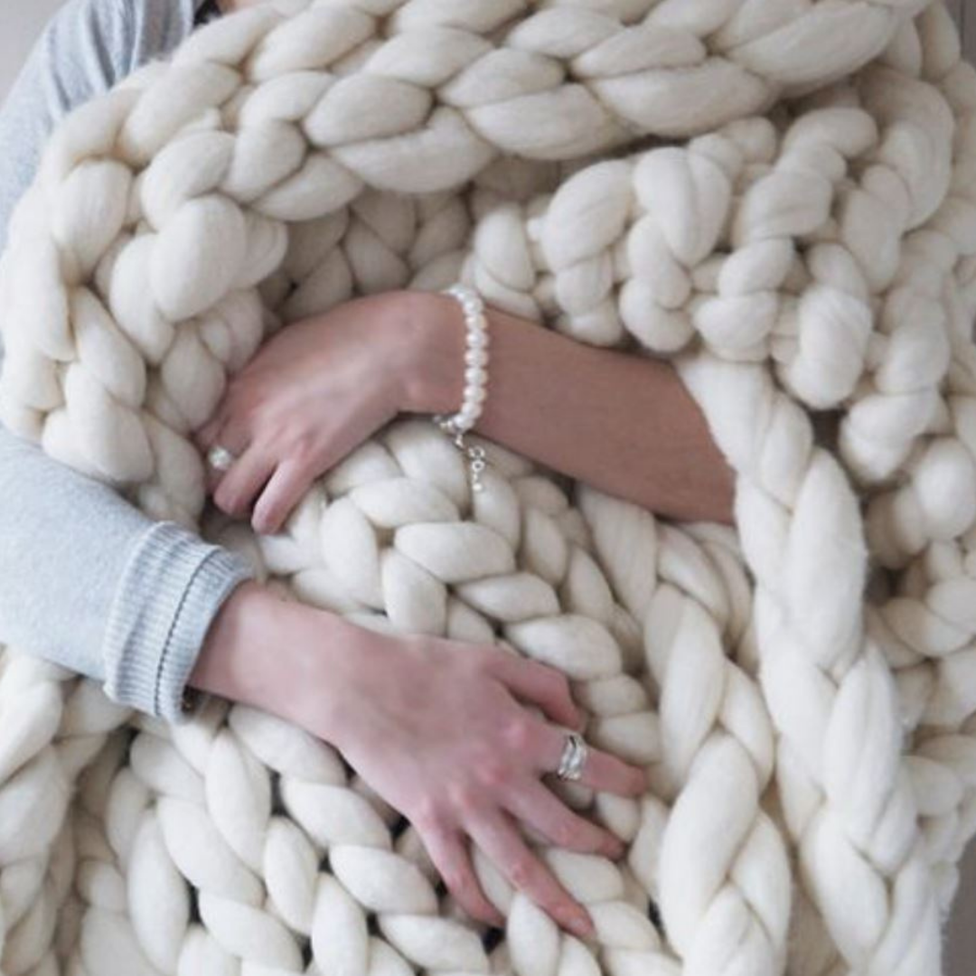 Winterdecke zum Selberstricken