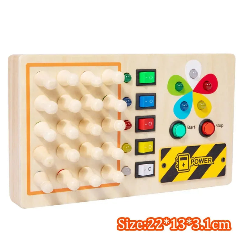 LED Light & Sensory Activity Board for Children (2–6 years)