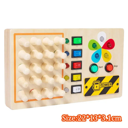 LED Light & Sensory Activity Board for Children (2–6 years)
