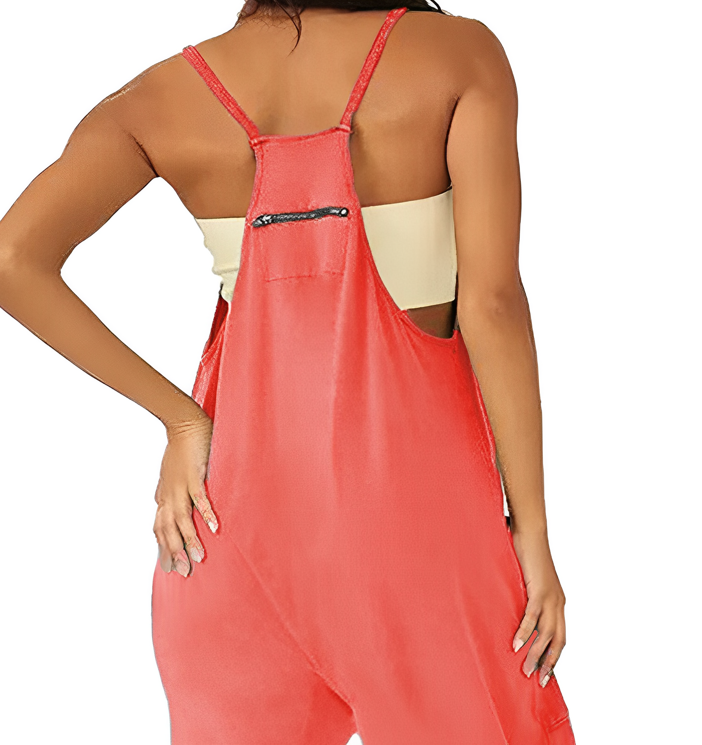 Loose jumpsuit with front pockets - Everly