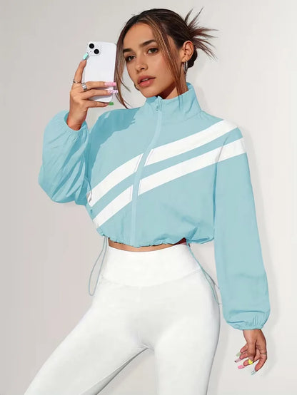Veste de survêtement avec poignets élastiques