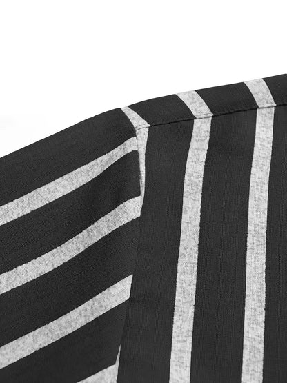Chemise à manches courtes à rayures verticales