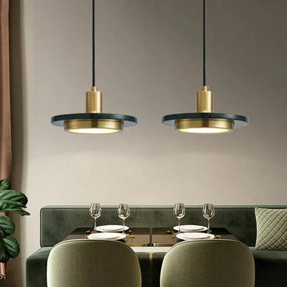 Elegant Modern Pendant Light with Marble Finish
