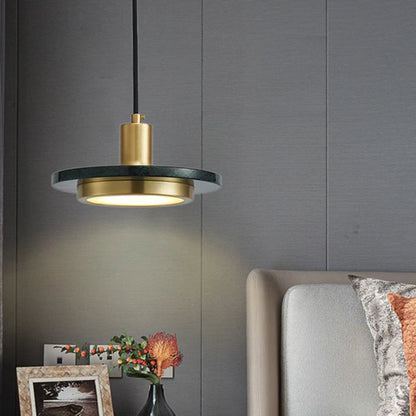 Elegant Modern Pendant Light with Marble Finish