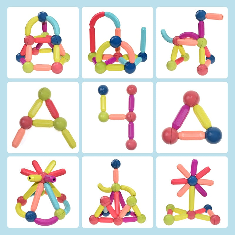Magnetic Toy Building Set - Educational Creative Play