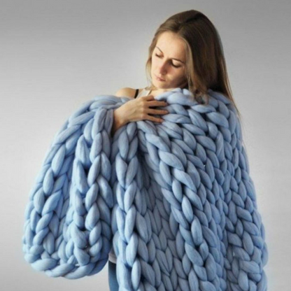 Winterdecke zum Selberstricken