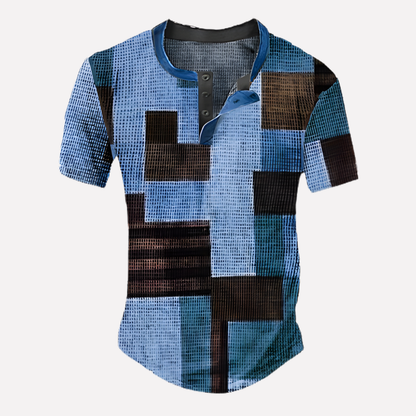 Men's Waffle Knit Casual T-shirt