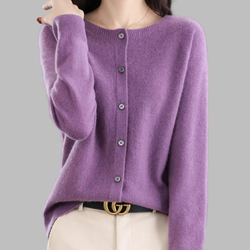 Women's O-neck Cardigan