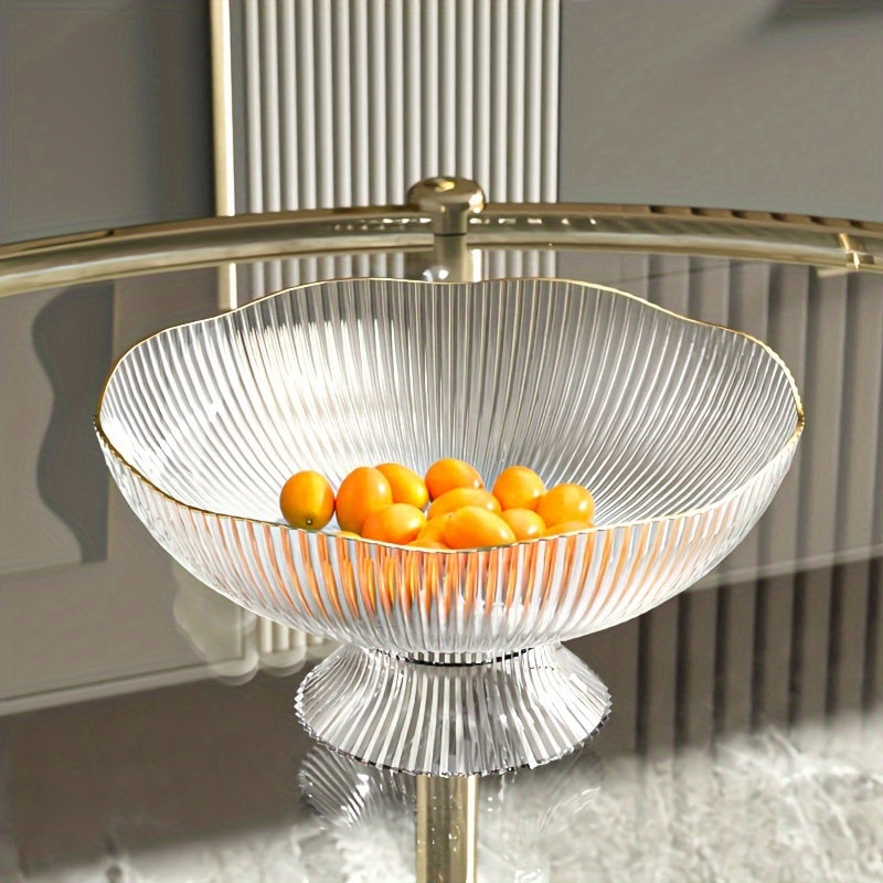 Luxury Transparent Fruit Bowl Made of PET – Decorative and Practical