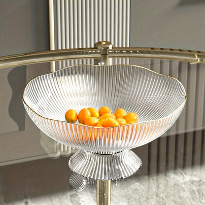 Luxury Transparent Fruit Bowl Made of PET – Decorative and Practical