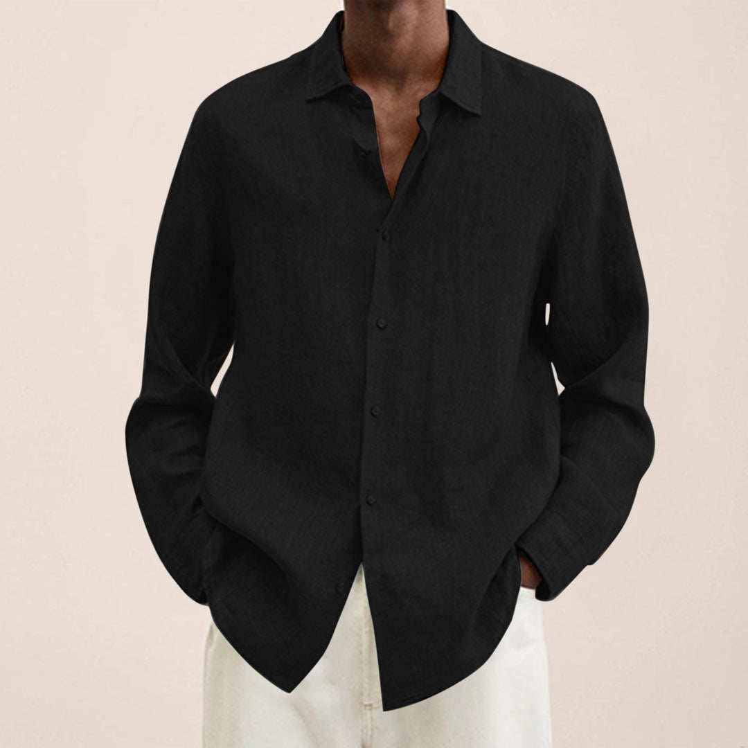 Linen Men's Long Sleeve T-Shirt - Herbert