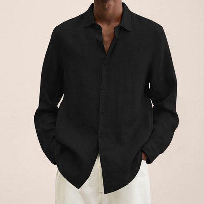 Linen Men's Long Sleeve T-Shirt - Herbert