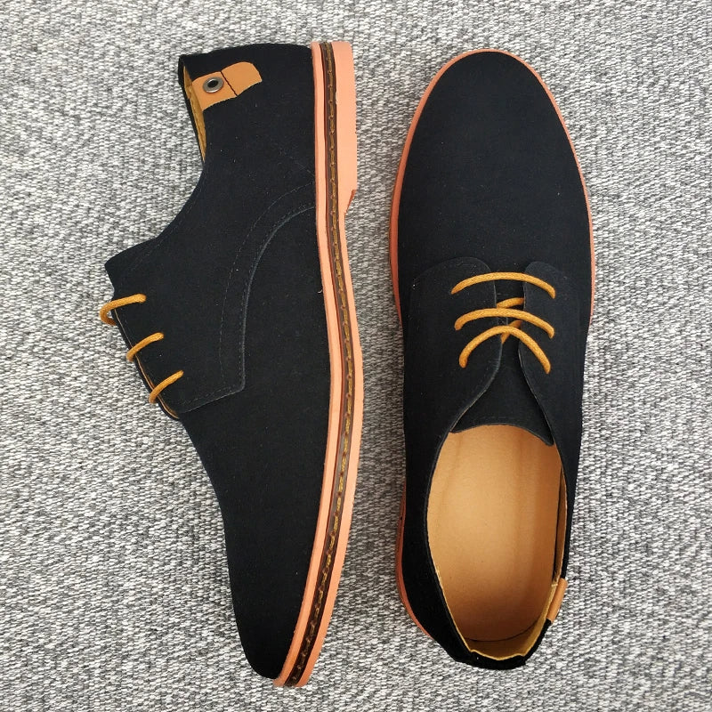 Suede Leather Oxford Men's Shoes