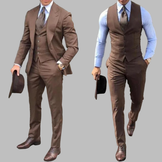 Traje de hombre de tres piezas