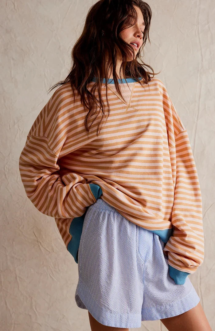 Striped Sweatshirt for Women