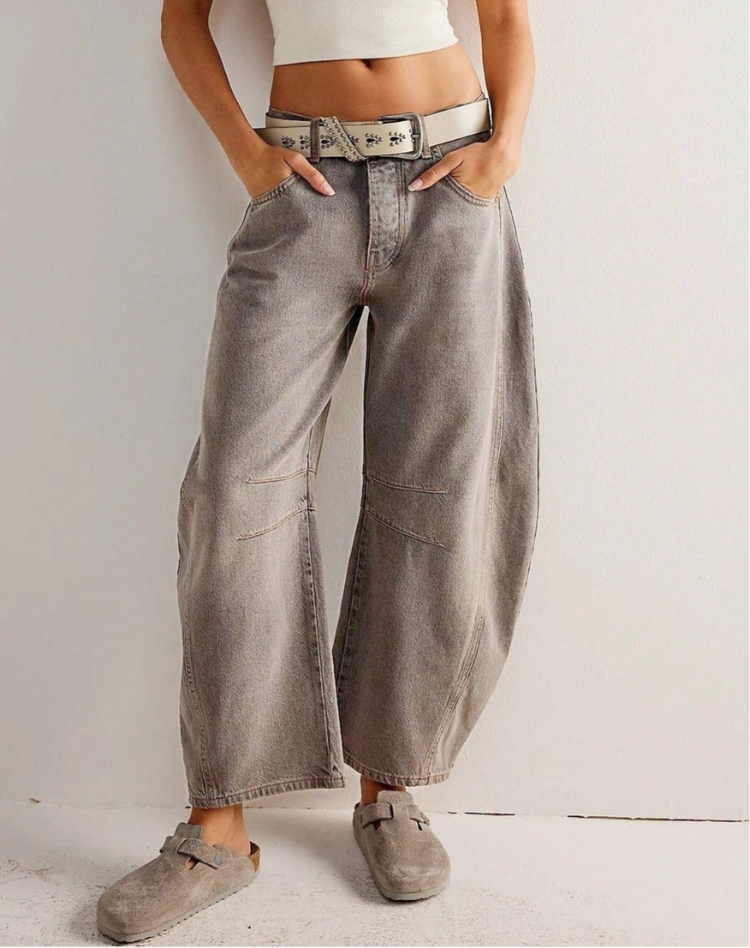 Zillah – Wide Leg Barrel Jeans | High Waist