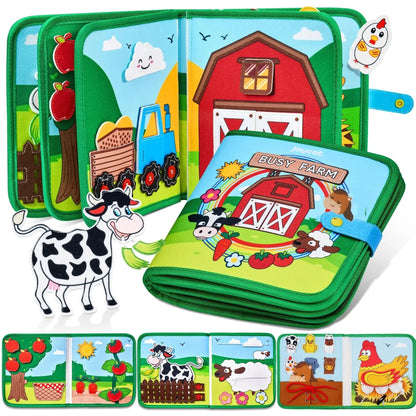 Animales de granja - Cuaderno de actividades creativo para niños pequeños y preescolares