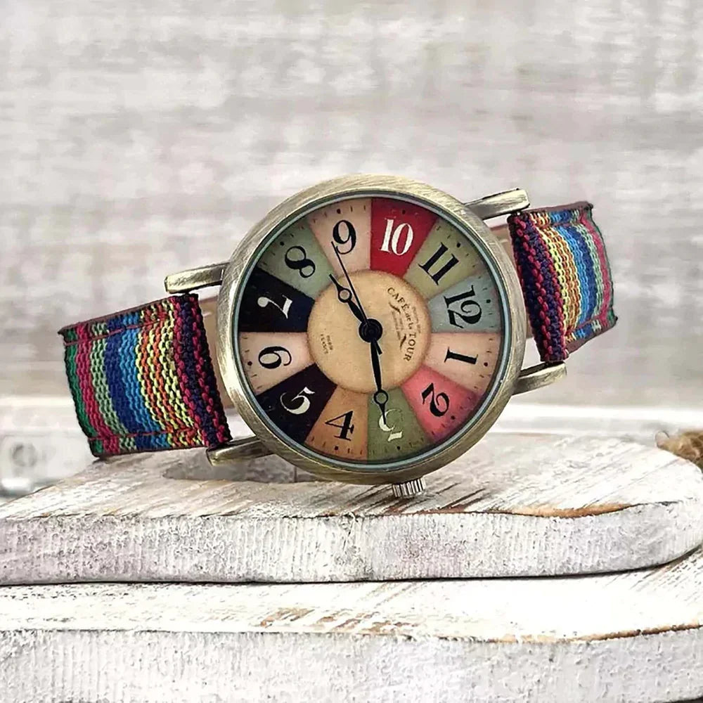 Orologio retrò Luna - per uno stile colorato e vivace