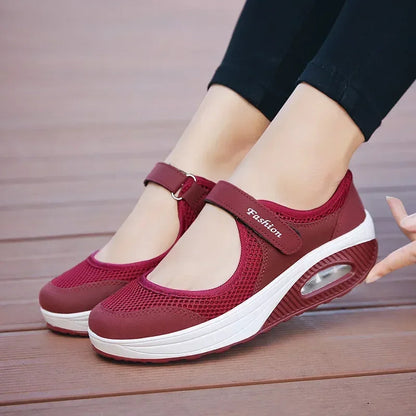 Lightweight Women's Sneakers with Wedge Heel