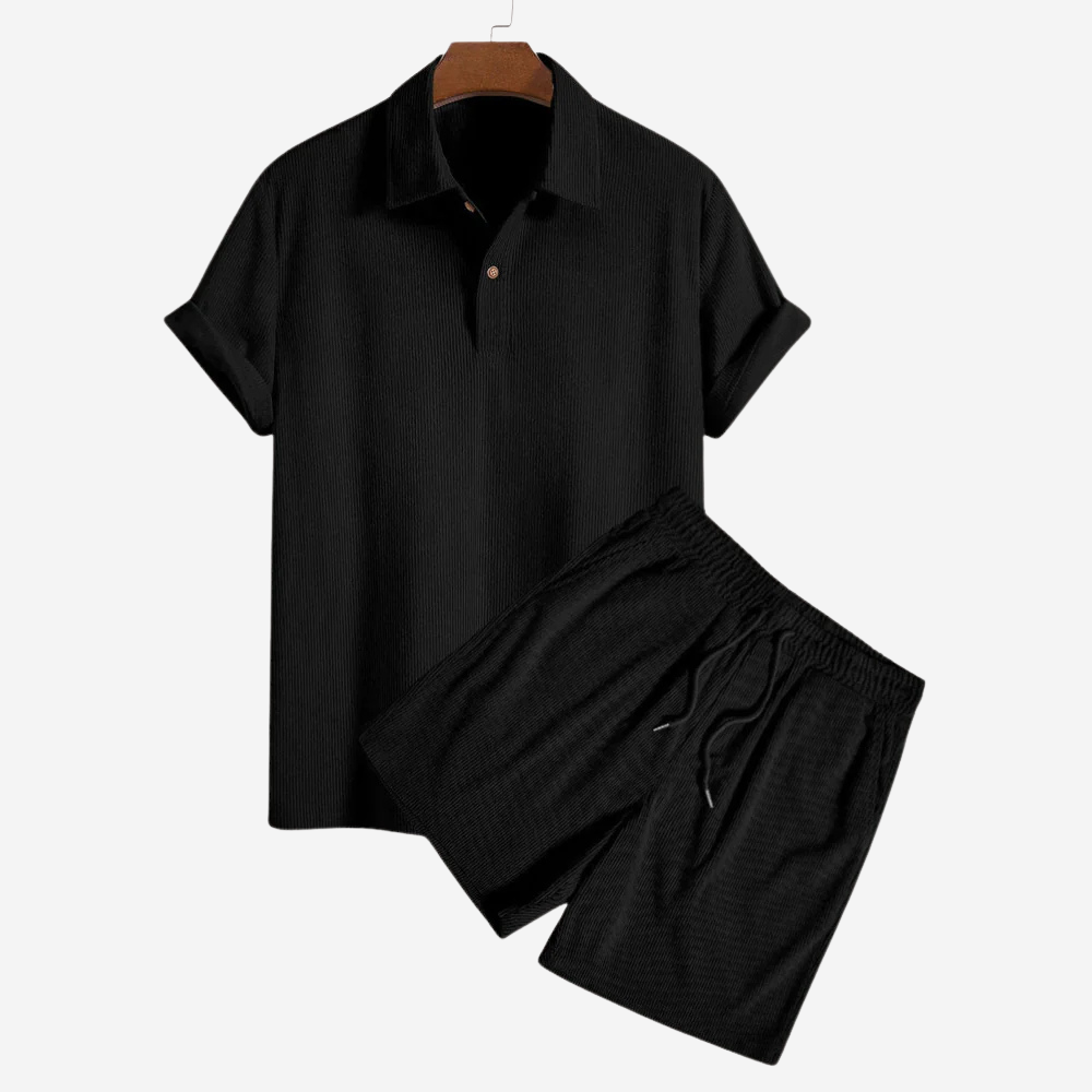 Men's Twill Shirt with Short Sleeves