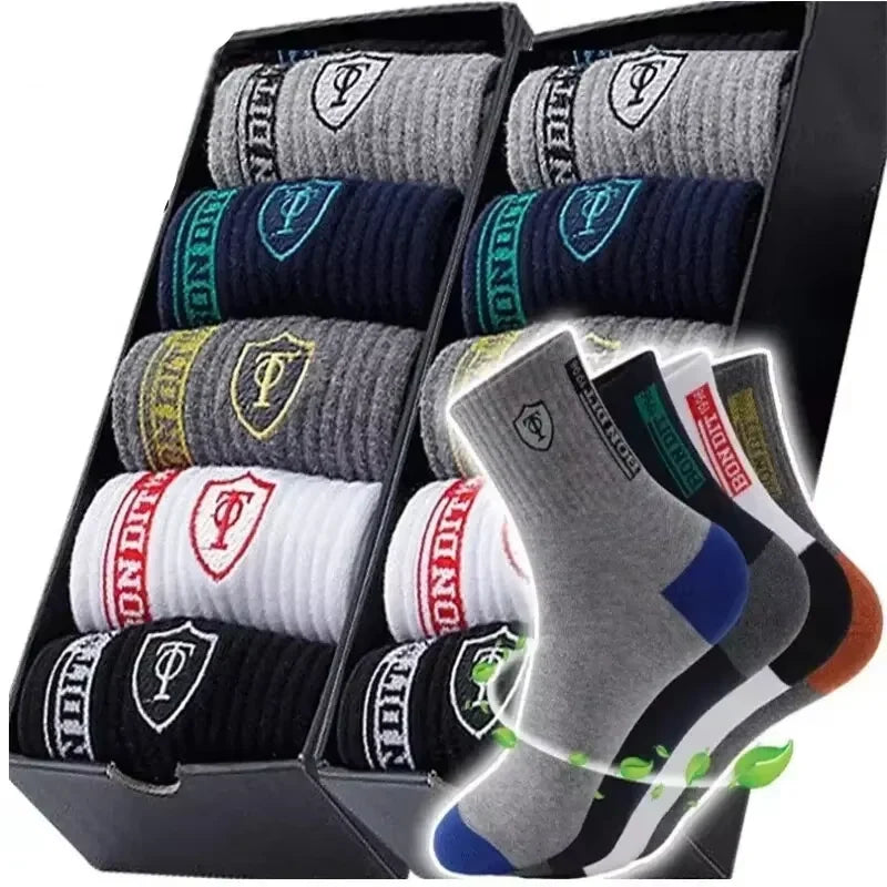 Confezione da 10 paia di calzini sportivi da uomo