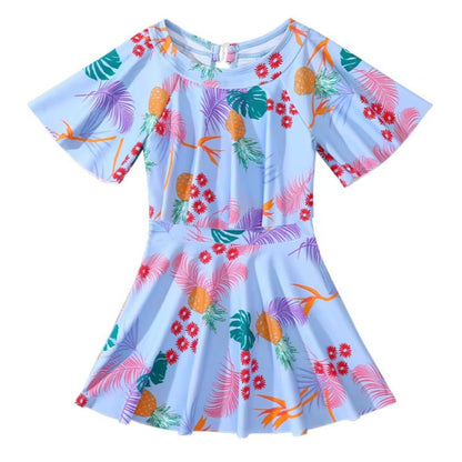 Ensemble de bain pour fille avec jupe, confortable, pour la plage et la piscine