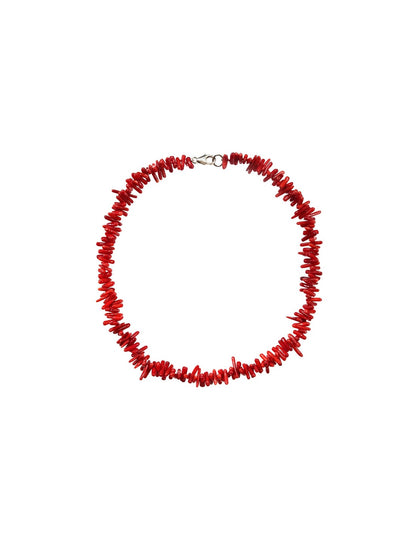 Handmade Red Coral Necklace for Women