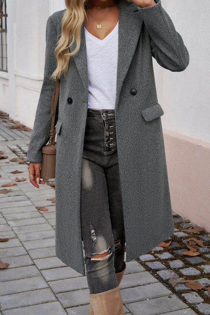 Elegant Women's Blazer Coat with Buttons