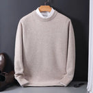 Oversized Cashmere Jumper with O-Neck for Men