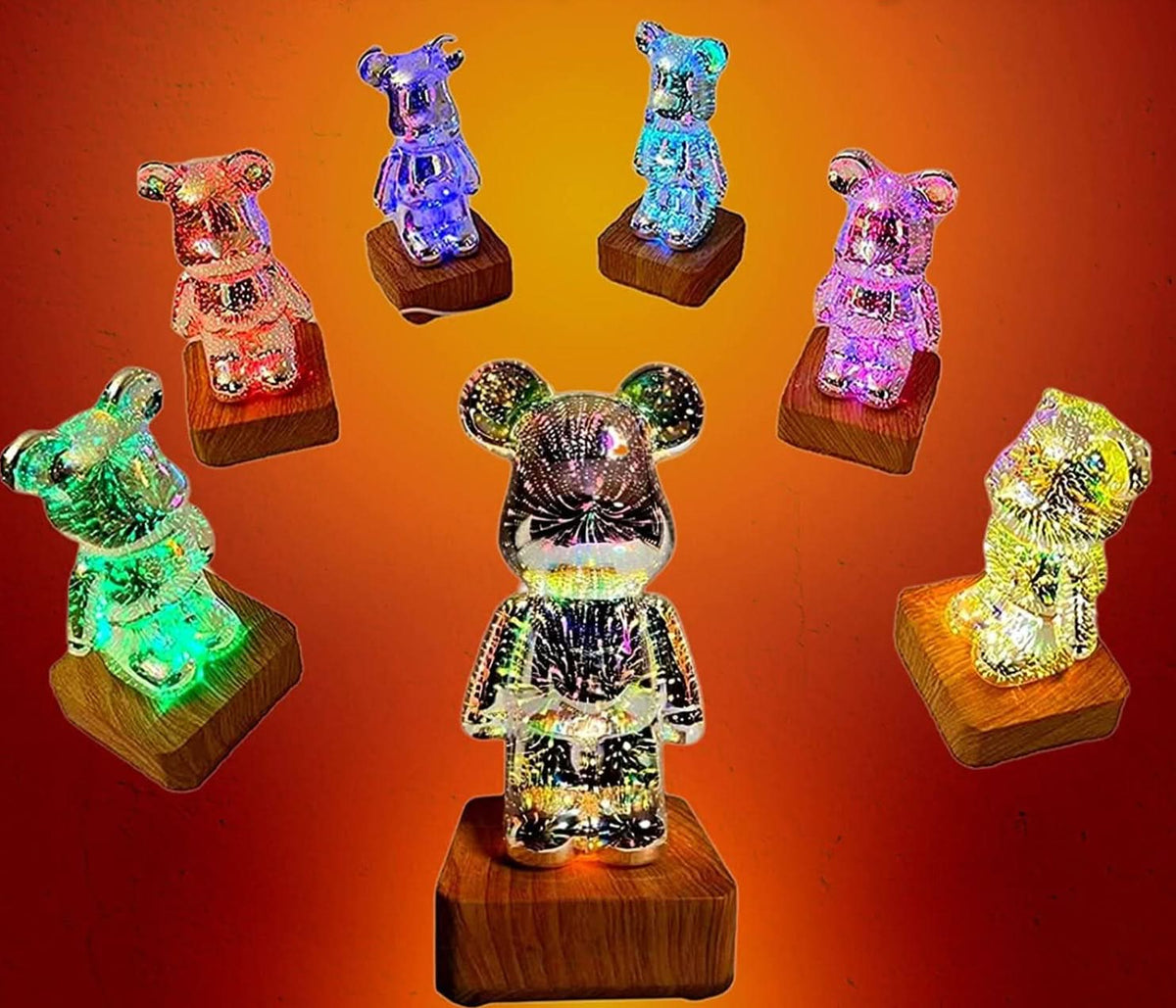 3D Firework Bear Lamp