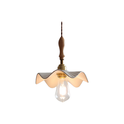 Vintage Pendant Lamp with Elegant Brass Accents