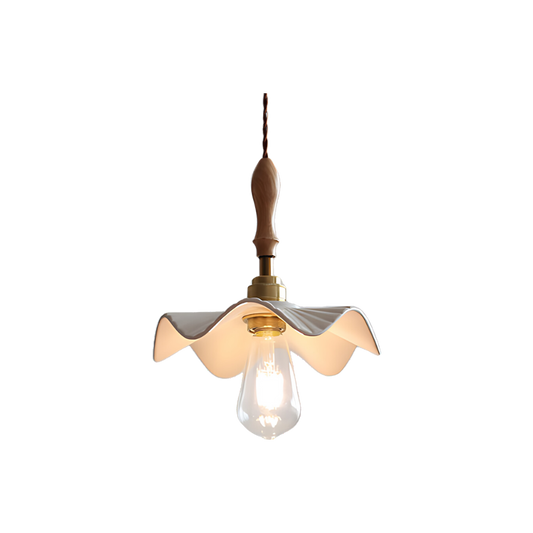 Vintage Pendant Lamp with Elegant Brass Accents