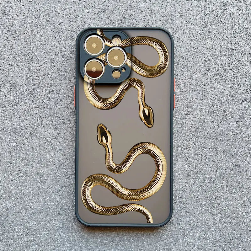 Cover per telefono con motivo a serpente – Design sottile e ammortizzante